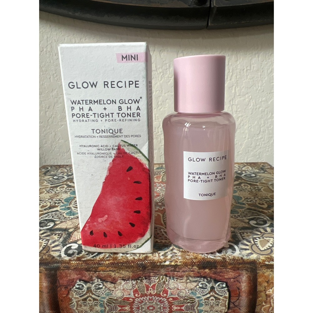Glow Recipe Watermelon Glow PHA + BHA Pore-Tight Toner Mini 40ml 1.35 fl oz - Picture 2 of 3